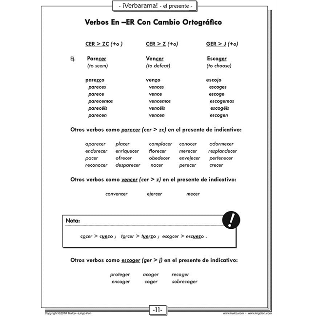 Verbarama - el presente (Downloadable eBook) – Linguascope